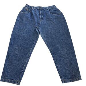 Vintage 80s 90s Lee Mom Jeans Womens 20P High Rise Stonewash Pleated Baggy Denim